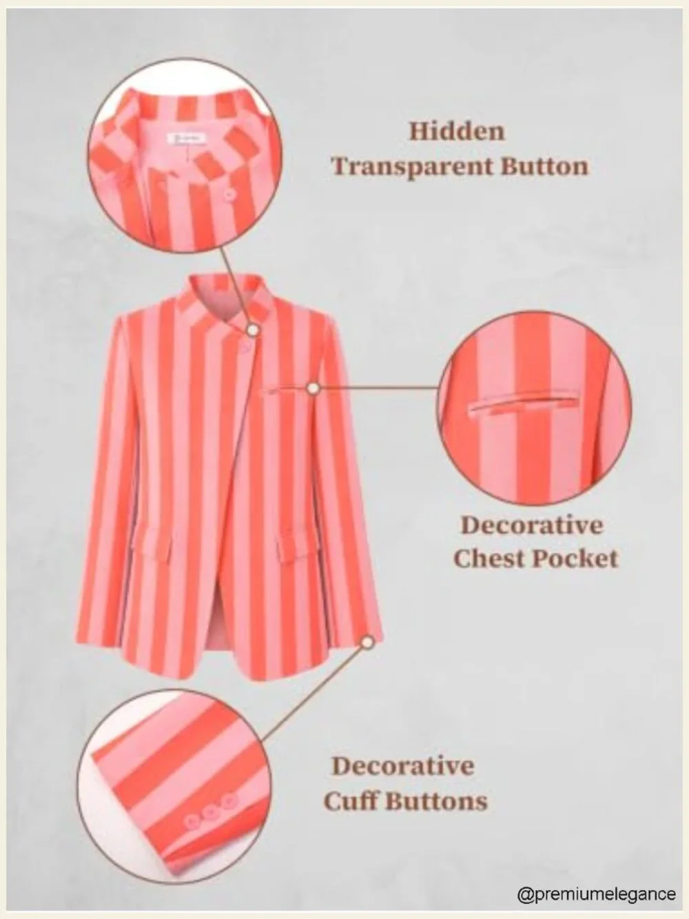 Womens Plaid Blazer Business Casual Stand Collar Open Front Suit Jacket